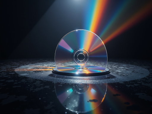 音乐MV作品封面，舞台表演场景，动态光影效果